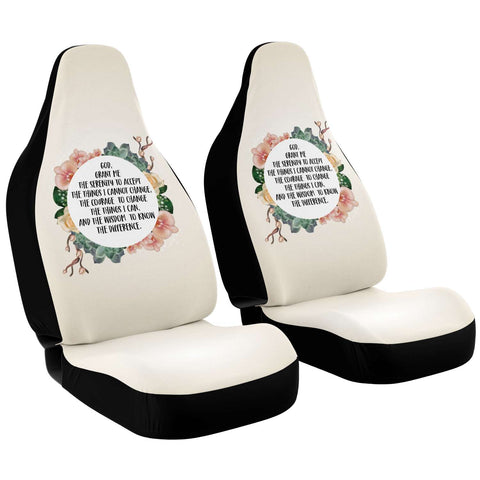 Serenity Prayer Car Seat Covers (Set of 2)